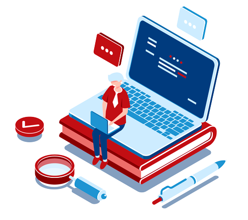 Ilustración Educación y Computadora